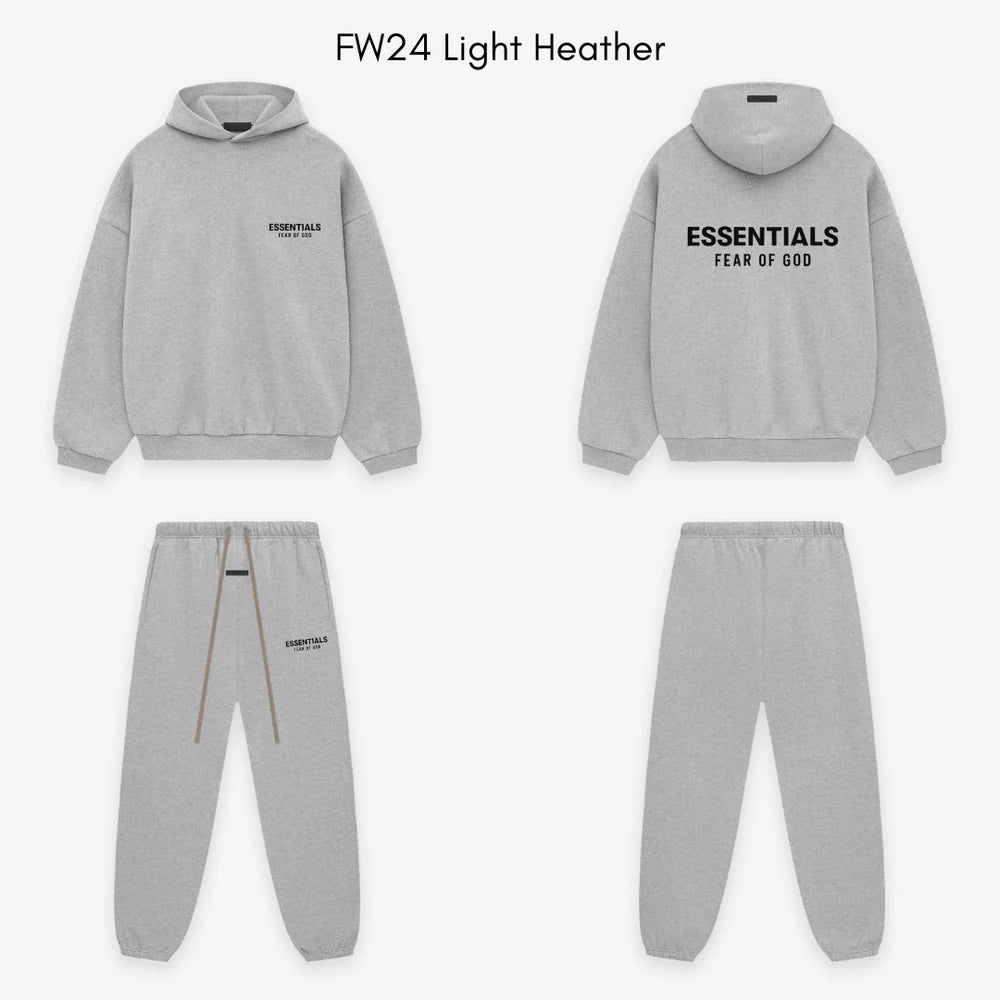 Fear of God Essentials FW24 Light Heather Hoodie