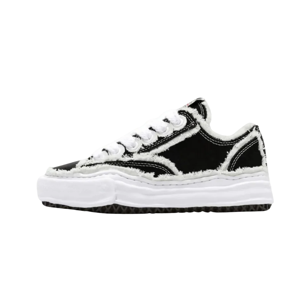 Maison Mihara Yasuhiro Peterson OG Sole Canvas Low Frayed Black