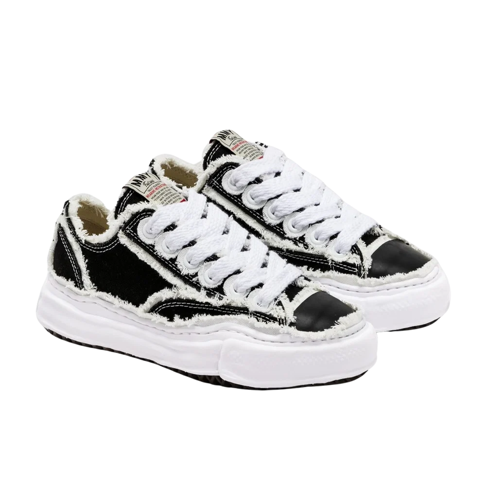 Maison Mihara Yasuhiro Peterson OG Sole Canvas Low Frayed Black